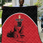 Custom Egypt Football Quilt Pharaohs Heritage Pyramid