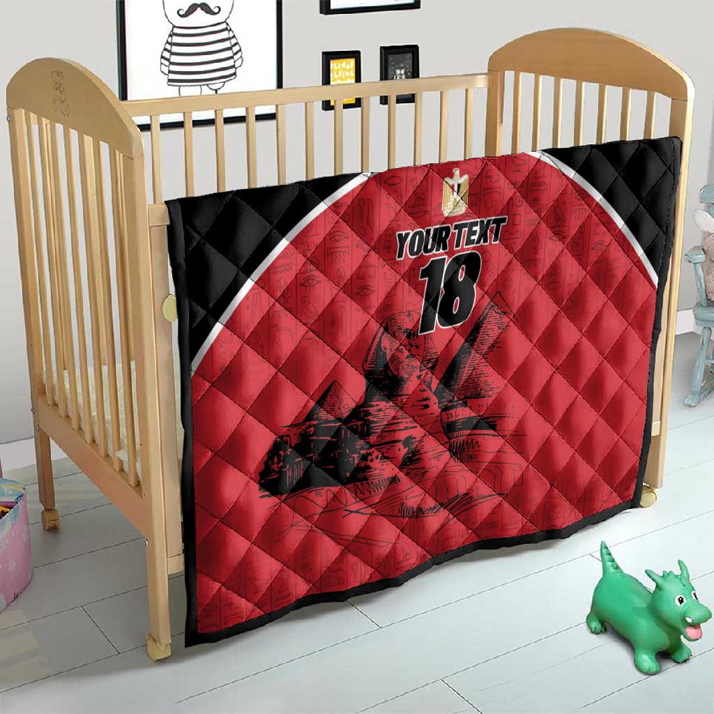 Custom Egypt Football Quilt Pharaohs Heritage Pyramid