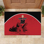 Custom Egypt Football Rubber Doormat Pharaohs Heritage Pyramid