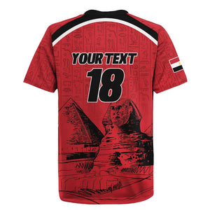 Custom Egypt Football Rugby Jersey Pharaohs Heritage Pyramid