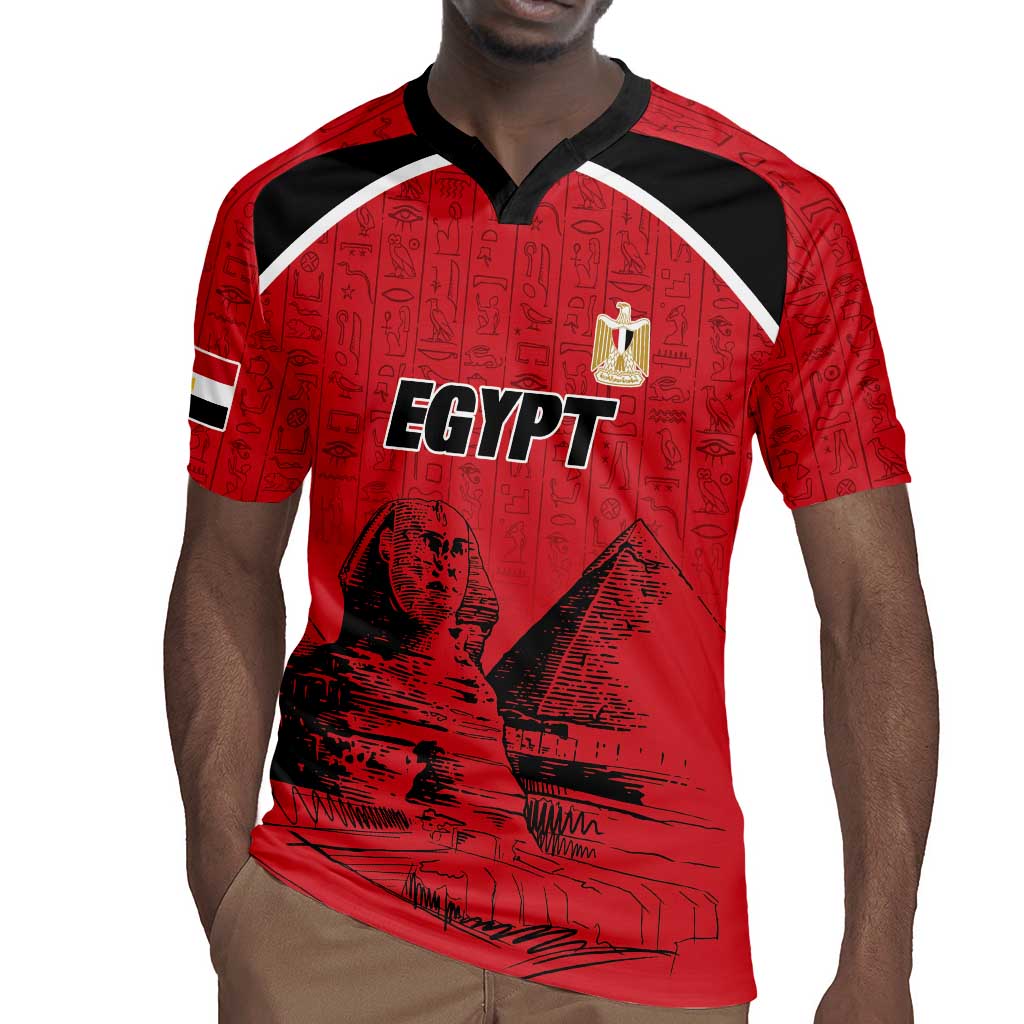 Custom Egypt Football Rugby Jersey Pharaohs Heritage Pyramid
