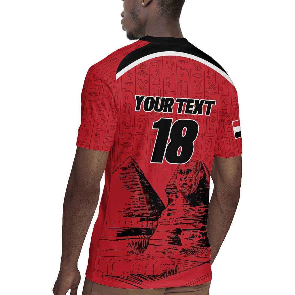 Custom Egypt Football Rugby Jersey Pharaohs Heritage Pyramid