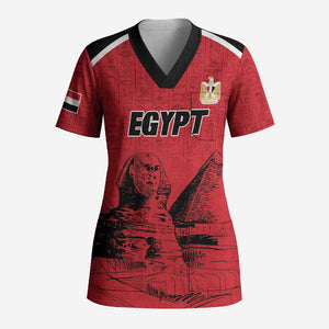 Custom Egypt Football Scrub Top Pharaohs Heritage Pyramid