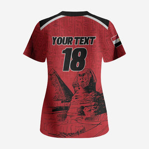 Custom Egypt Football Scrub Top Pharaohs Heritage Pyramid