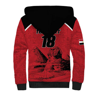 Custom Egypt Football Sherpa Hoodie Pharaohs Heritage Pyramid