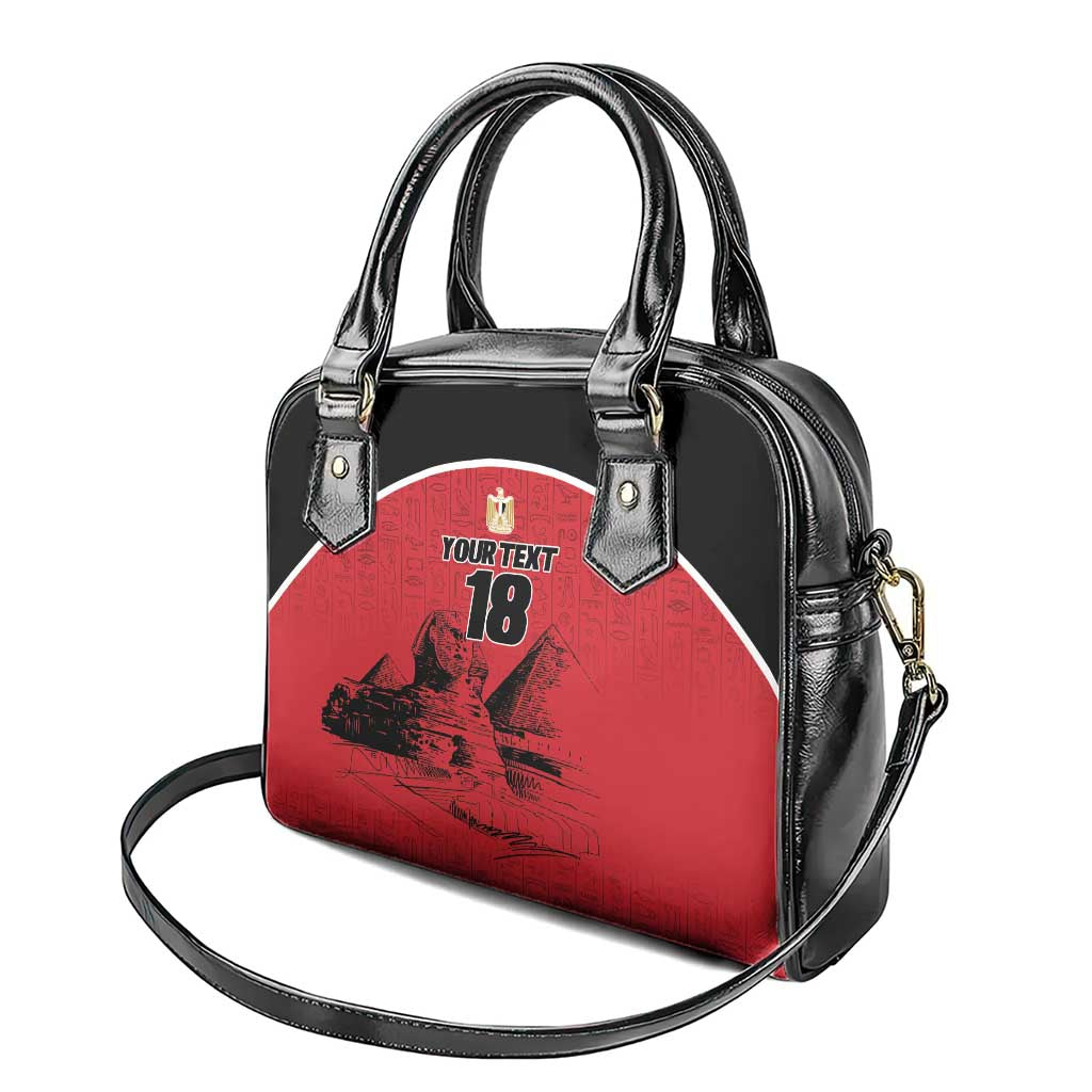 Custom Egypt Football Shoulder Handbag Pharaohs Heritage Pyramid