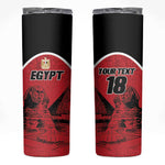 Custom Egypt Football Skinny Tumbler Pharaohs Heritage Pyramid