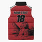 Custom Egypt Football Sleeveless Puffer Jacket Pharaohs Heritage Pyramid