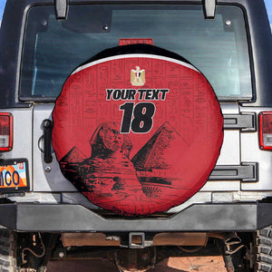 Custom Egypt Football Spare Tire Cover Pharaohs Heritage Pyramid
