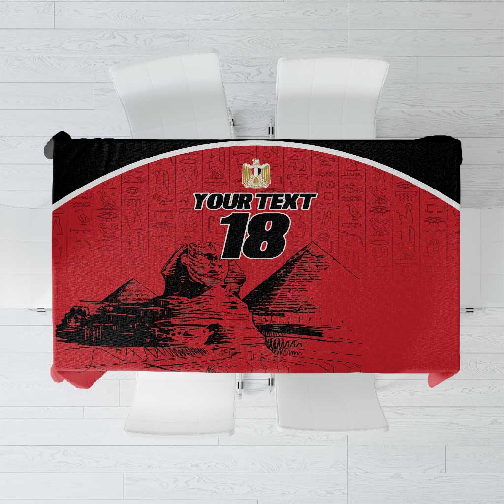 Custom Egypt Football Tablecloth Pharaohs Heritage Pyramid