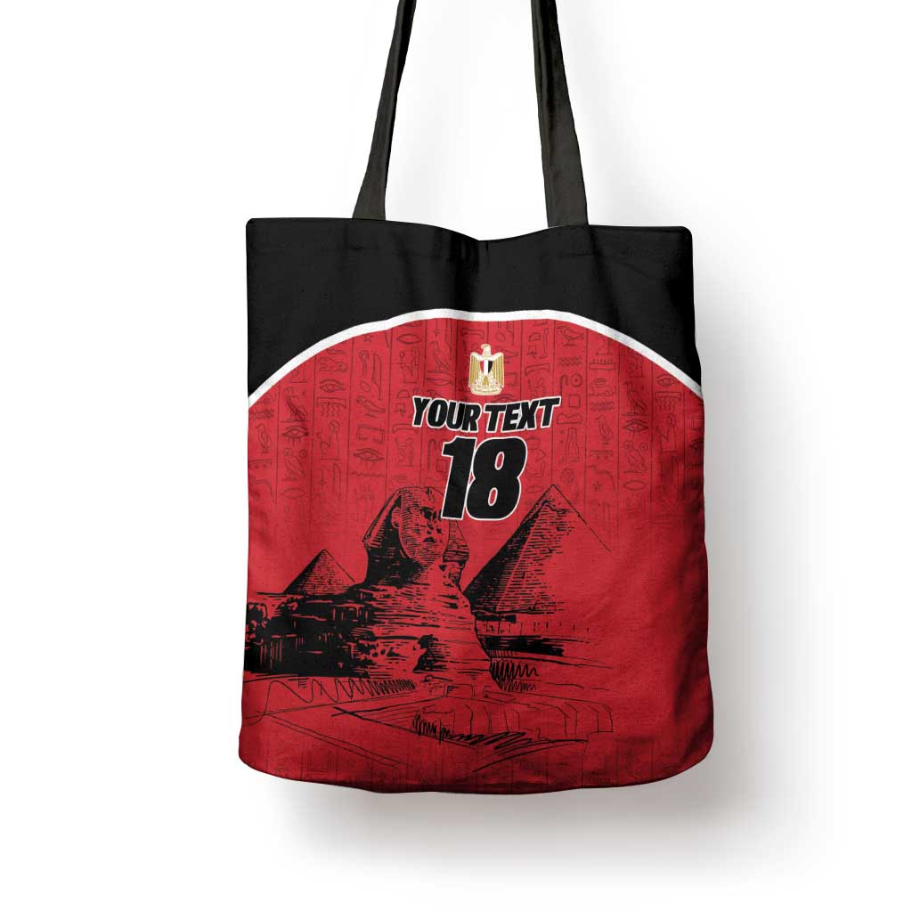 Custom Egypt Football Tote Bag Pharaohs Heritage Pyramid