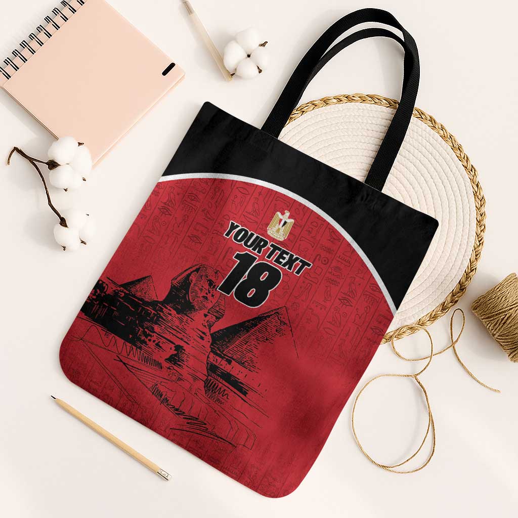 Custom Egypt Football Tote Bag Pharaohs Heritage Pyramid