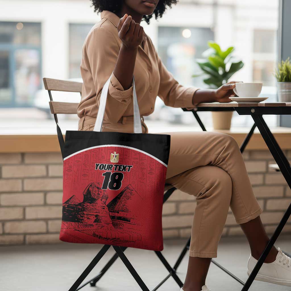 Custom Egypt Football Tote Bag Pharaohs Heritage Pyramid