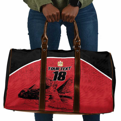 Custom Egypt Football Travel Bag Pharaohs Heritage Pyramid