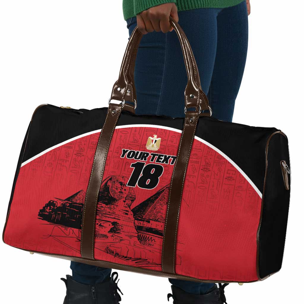 Custom Egypt Football Travel Bag Pharaohs Heritage Pyramid