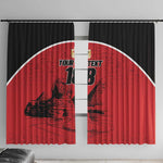 Custom Egypt Football Window Curtain Pharaohs Heritage Pyramid