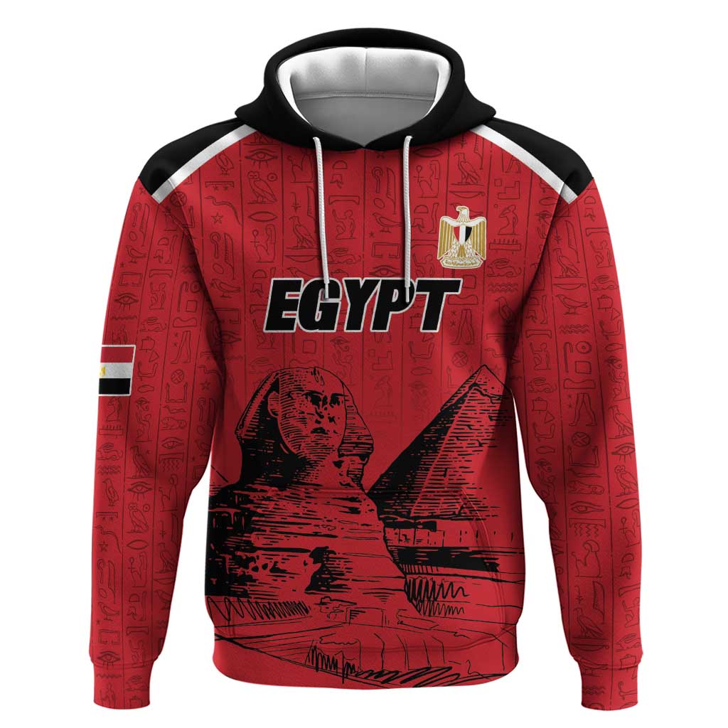 Custom Egypt Football Zip Hoodie Pharaohs Heritage Pyramid