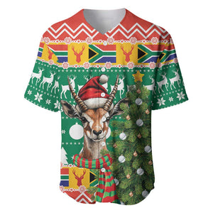 South Africa Springbok Baseball Jersey Christmas Tree - Lightning Art