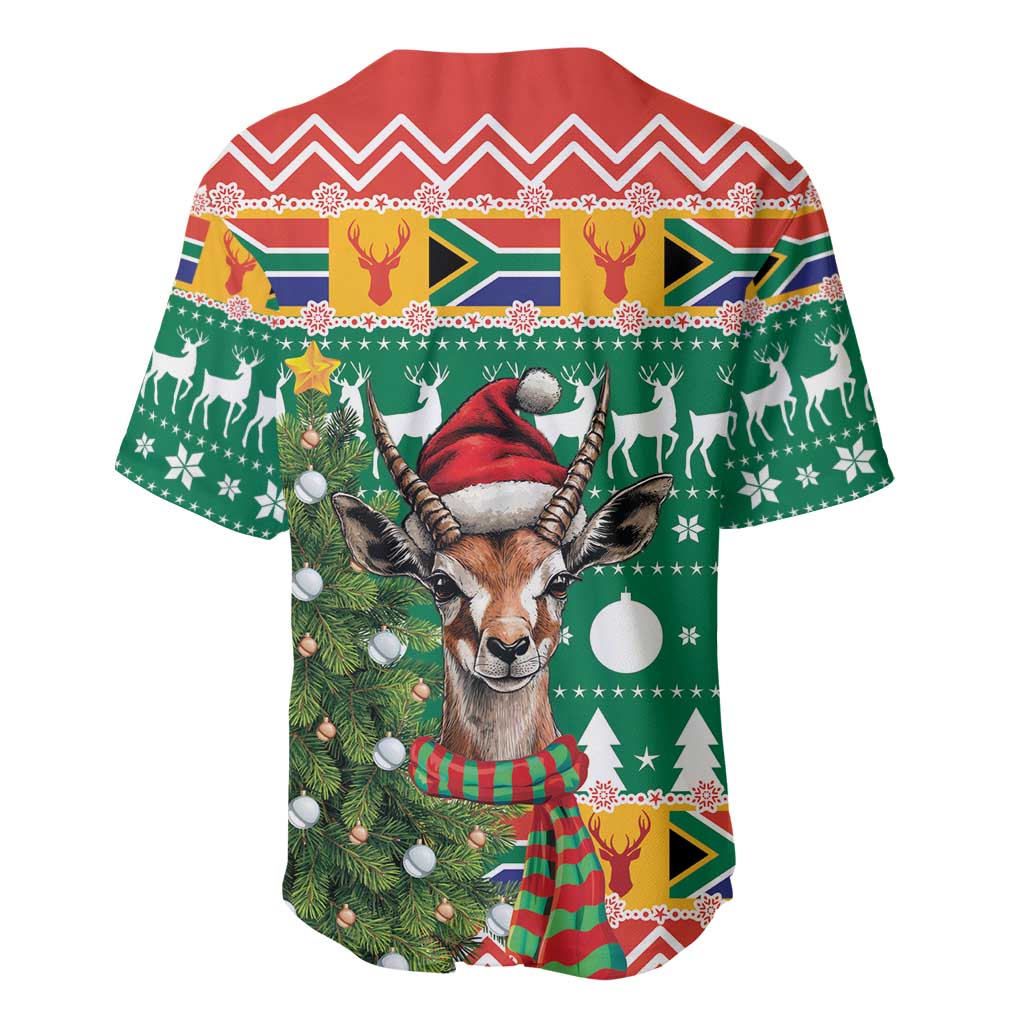 South Africa Springbok Baseball Jersey Christmas Tree - Lightning Art