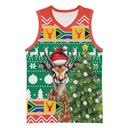 South Africa Springbok Basketball Jersey Christmas Tree - Lightning Art LT18