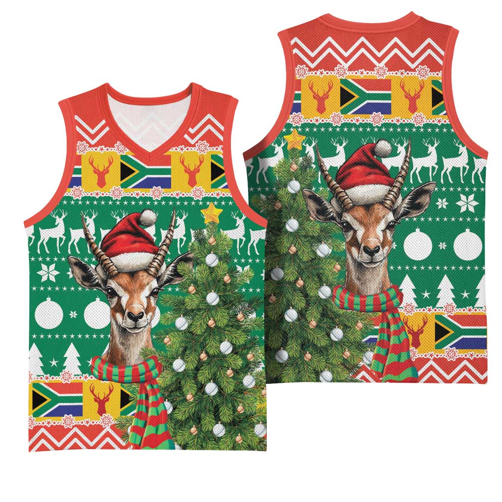 South Africa Springbok Basketball Jersey Christmas Tree - Lightning Art LT18