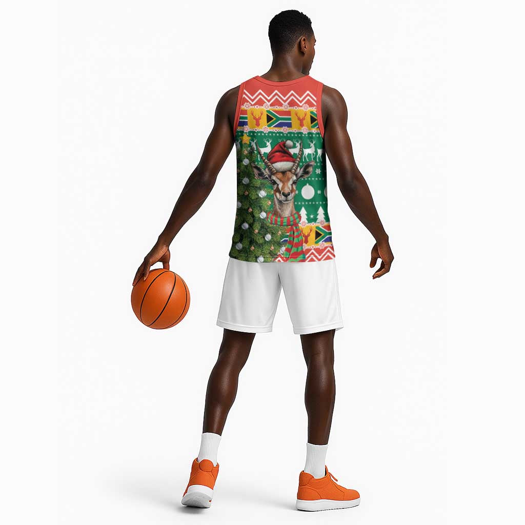 South Africa Springbok Basketball Jersey Christmas Tree - Lightning Art LT18