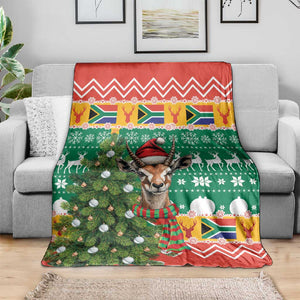 South Africa Springbok Blanket Christmas Tree - Lightning Art