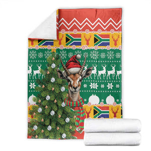 South Africa Springbok Blanket Christmas Tree - Lightning Art