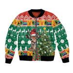 South Africa Springbok Bomber Jacket Christmas Tree - Lightning Art