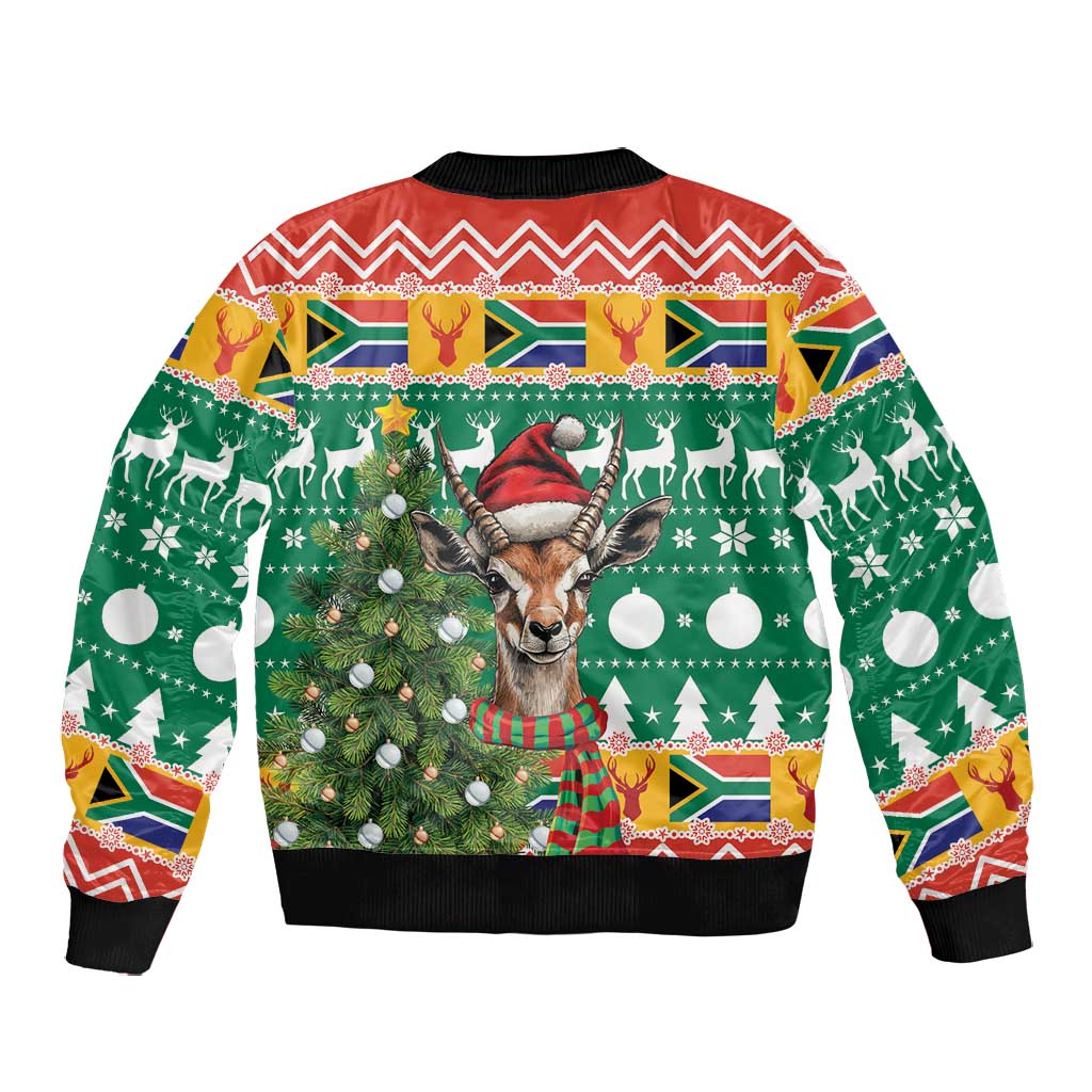 South Africa Springbok Bomber Jacket Christmas Tree - Lightning Art