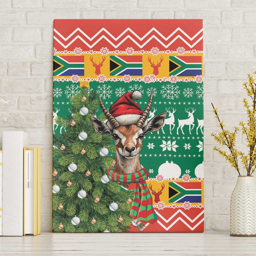 South Africa Springbok Canvas Wall Art Christmas Tree - Lightning Art