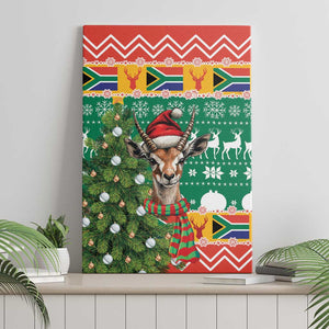 South Africa Springbok Canvas Wall Art Christmas Tree - Lightning Art