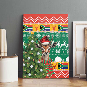 South Africa Springbok Canvas Wall Art Christmas Tree - Lightning Art