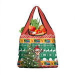 South Africa Springbok Grocery Bag Christmas Tree - Lightning Art