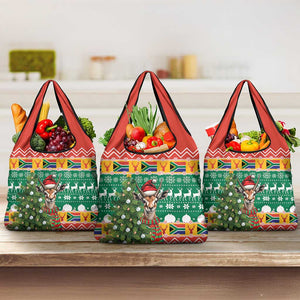 South Africa Springbok Grocery Bag Christmas Tree - Lightning Art
