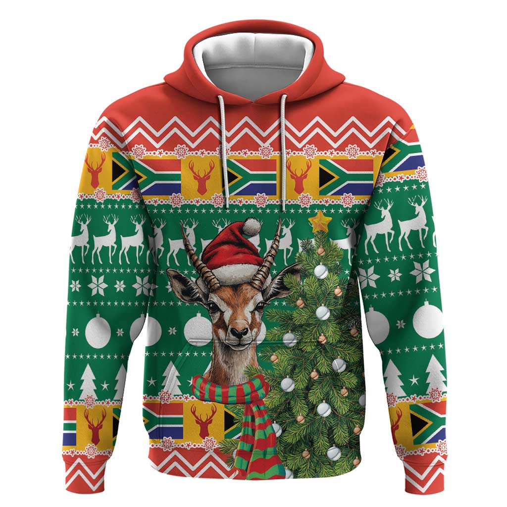 South Africa Springbok Hoodie Christmas Tree - Lightning Art