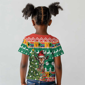 South Africa Springbok Kid T shirt Christmas Tree - Lightning Art