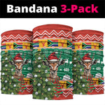 South Africa Springbok Neck Gaiter Christmas Tree - Lightning Art LT18