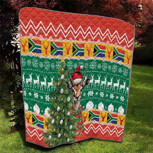 South Africa Springbok Quilt Christmas Tree - Lightning Art