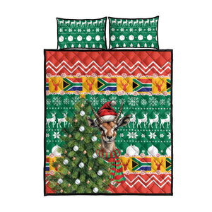 South Africa Springbok Quilt Bed Set Christmas Tree - Lightning Art