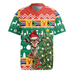 South Africa Springbok Rugby Jersey Christmas Tree - Lightning Art