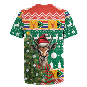 South Africa Springbok Rugby Jersey Christmas Tree - Lightning Art