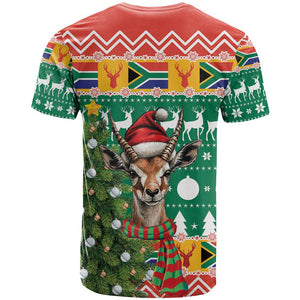 South Africa Springbok T shirt Christmas Tree - Lightning Art