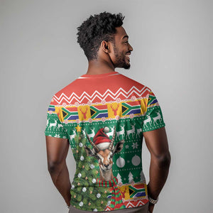 South Africa Springbok T shirt Christmas Tree - Lightning Art