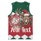 Personalized South Africa Merry Christmas Basketball Jersey Springbok With King Protea LT18