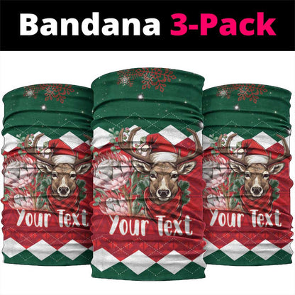 Personalized South Africa Merry Christmas Neck Gaiter Springbok King Protea LT18