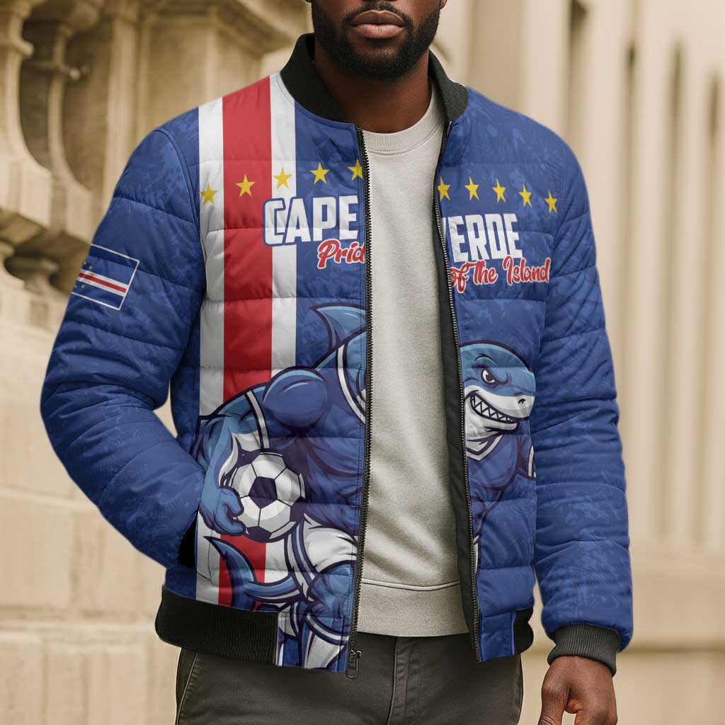 Cape Verde Pride Custom Bomber Puffer Jacket The First Voyage Of Champions