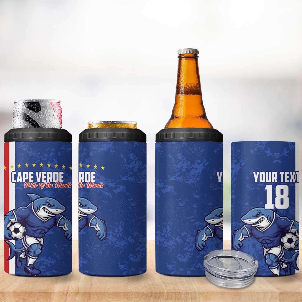 Cape Verde Pride Custom 4 in 1 Can Cooler Tumbler The First Voyage Of Champions - African Pride