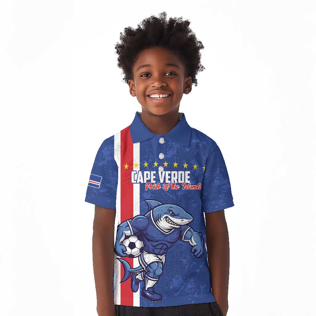Cape Verde Pride Custom Kid Polo Shirt The First Voyage Of Champions - African Pride