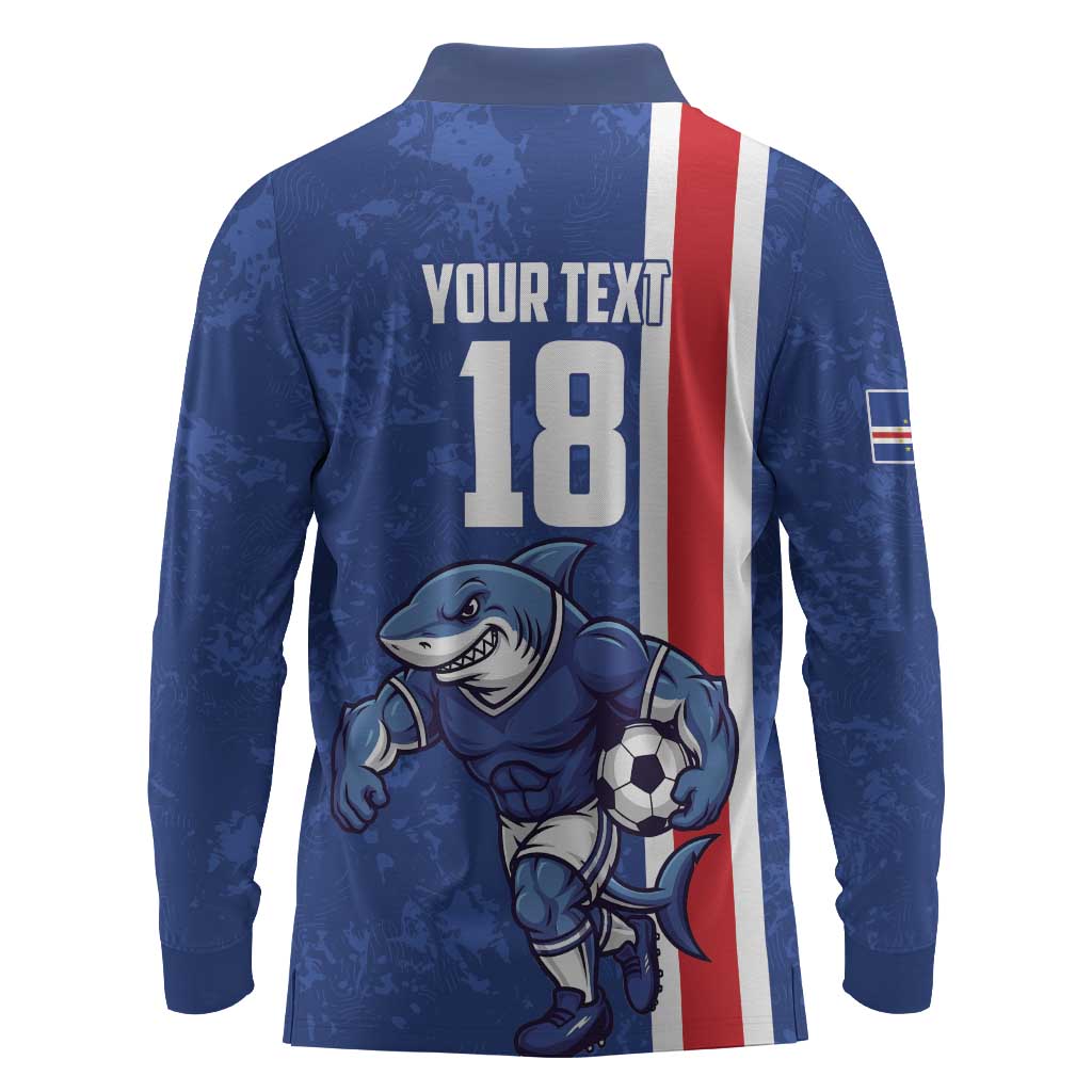 Cape Verde Pride Custom Long Sleeve Polo Shirt The First Voyage Of Champions - African Pride